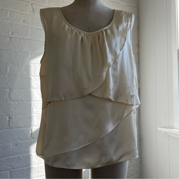 Talbots 100% Silk Layered Sleeveless Top - Picture 5 of 7